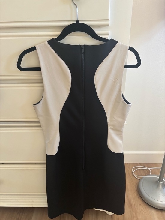 W118 by Walter Baker Black Dress with Cream Trim - Picture 2 of 3